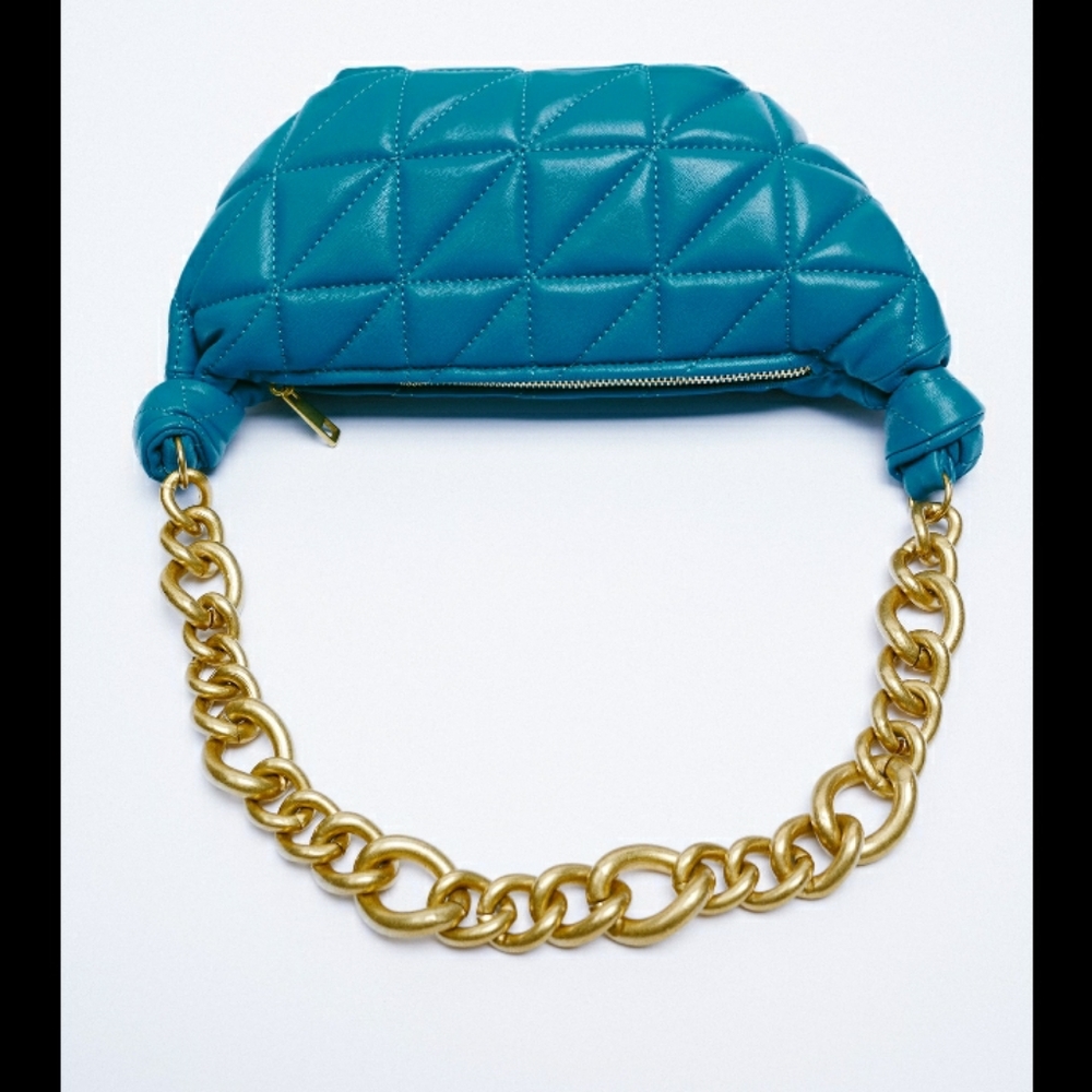 Zara quilted leather shoulder bag - Picture 4 of 4